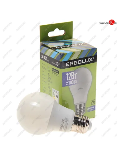 Лампа светодиодная Е27 А60 12W (100W) 220V дневной свет ERGOLUX ERGOLUX led-a60-12w-e27-6k