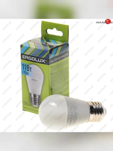 Лампа светодиодная Е27 G45 11W (95W) 220V холодный ERGOLUX ERGOLUX led-g45-11w-e27-4k