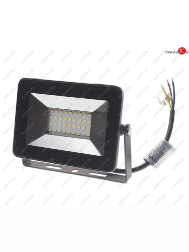 Светильник светодиодный 220V 30W 6500K черный ULTRAFLASH ULTRAFLASH lfl-3001 c02