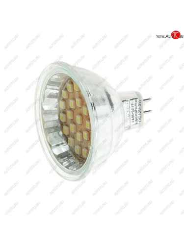 Лампа светодиодная 12V MR16 2W(20W) холодный MEGA LIGHTING MEGA LIGHTING lm-0217nw