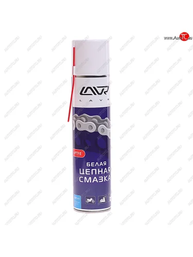 Смазка тефлоновая 400мл для цепи c PTFE аэрозоль LAVR LAVR ln1741