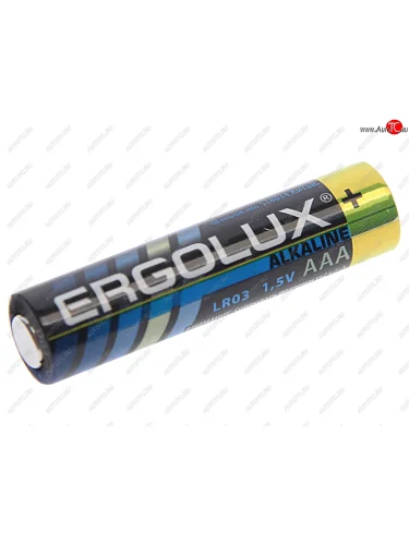 Батарейка AAA LR03 1.5V блистер 12шт. (цена за 1шт.) Alkaline ERGOLUX ERGOLUX lr03 bp-12