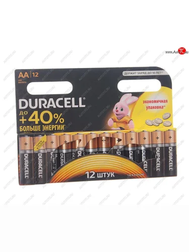 Батарейка AA LR6 1.5V блистер 12шт. (цена за 1шт.) Alkaline Basic DURACELL DURACELL lr6n-12bl