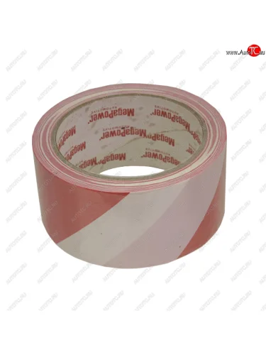 Скотч сигнальный 48ммх20м красныйбелый MEGAPOWER MEGAPOWER-AUTOMOTIVE lt-rw