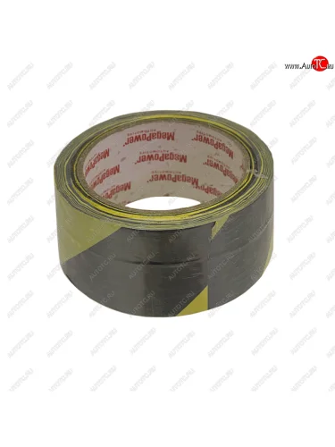 Скотч сигнальный 48ммх20м желтыйчерный MEGAPOWER MEGAPOWER-AUTOMOTIVE lt-yb