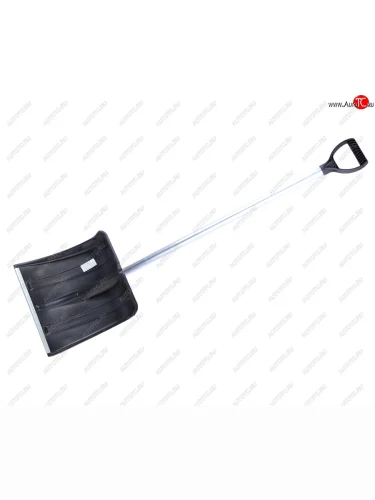 Лопата снеговая пластиковая 380х380мм с алюминиевым черенком и ручкой ИСТОК ИСТОК лвс043 ИСТОК лвс043