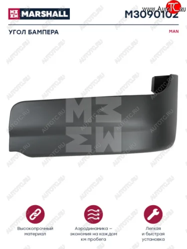 Панель MAN TGA XXL угловая бампера левая нижняя MARSHALL MARSHALL m3090102