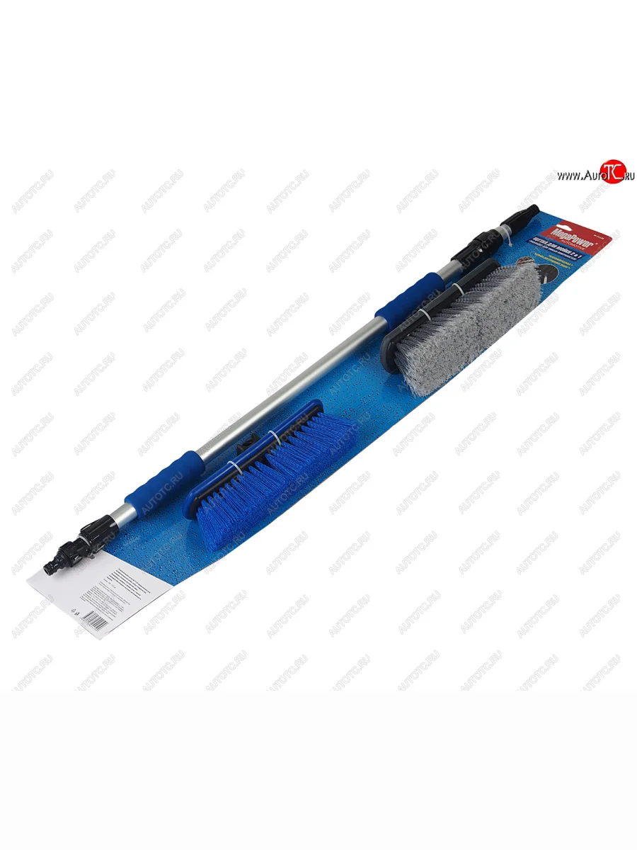 Щетка для мойки автомобиля телескопическая 100-170см под шланг (2 в 1) MEGAPOWER MEGAPOWER-AUTOMOTIVE m-71139  в Керчи Республика Крым