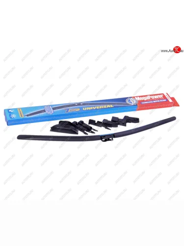 Щетка стеклоочистителя 550мм бескаркасная (7 адаптеров) Universal All Seasons MEGAPOWER MEGAPOWER-AUTOMOTIVE m-75022