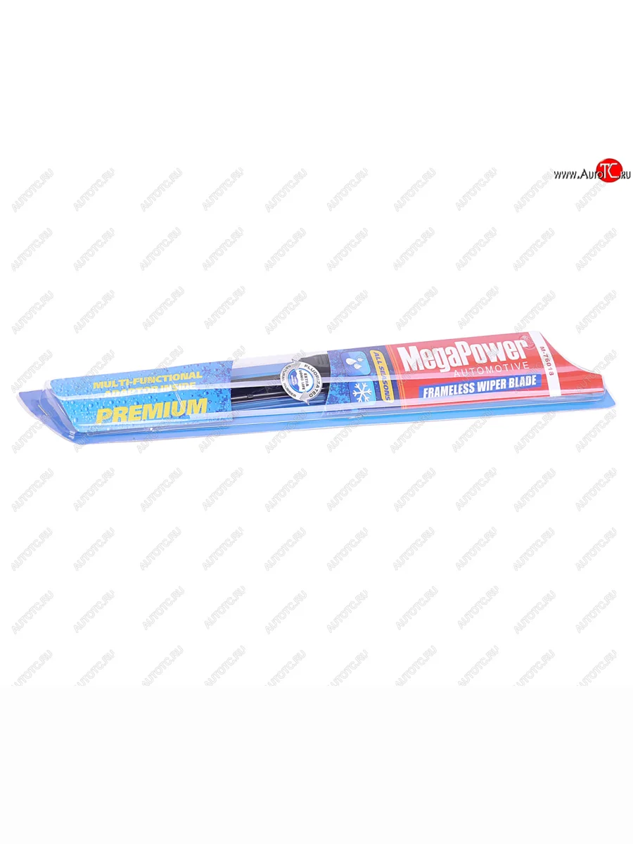 Щетка стеклоочистителя 450мм беcкаркасная (универсальный адаптер) Premium All Seasons MEGAPOWER MEGAPOWER-AUTOMOTIVE m-76018  в Перми Пермском крае