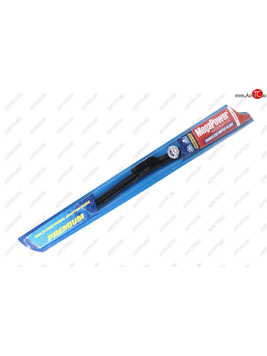 Щетка стеклоочистителя 700мм беcкаркасная (универсальный адаптер) Premium All Seasons MEGAPOWER MEGAPOWER-AUTOMOTIVE m-76028  в Керчи Республика Крым