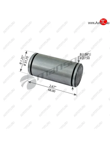 Палец ROR колодки тормозной (31.7x67.5мм) MANSONS MANSONS mbp3023
