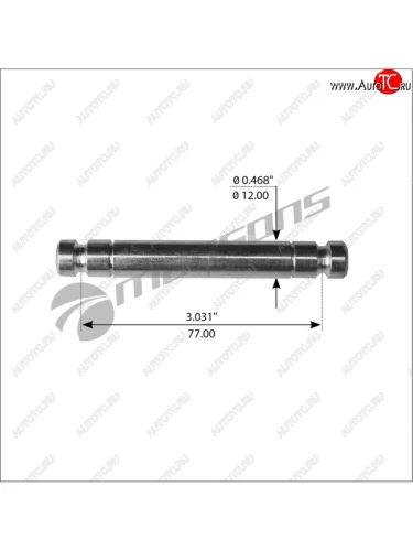 Штифт MAN MERCEDES колодок тормозных MANSONS MANSONS mbp3102
