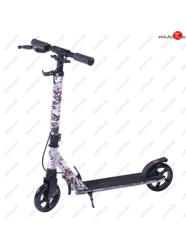 Самокат 2-х колесный (колесо 145мм) до 100кг алюминий ручной тормоз NO NAME mc-16s