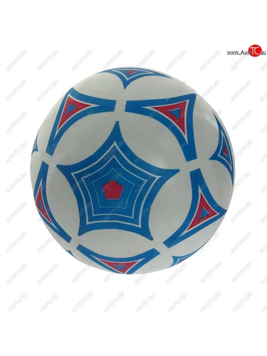 Мяч детский бело-голубой Геометрия NO NAME md-23-02