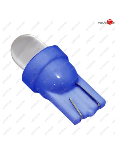 Лампа светодиодная 12V W5W T10W W2.1х9.5d бесцокольная Round Blue MEGA ELECTRIC MEGA ELECTRIC me-0407b