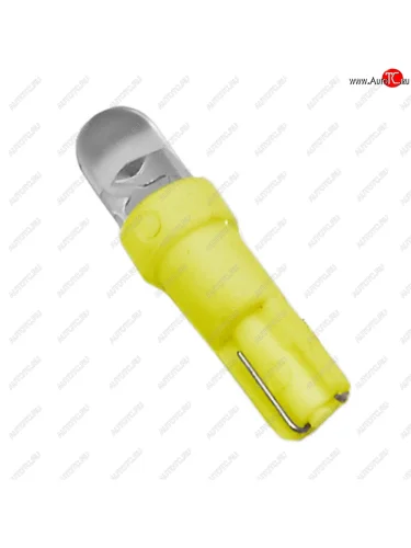 Лампа светодиодная 12V W1.2W W2х4.6d бесцокольная Round Yellow MEGA ELECTRIC MEGA ELECTRIC me-0415y