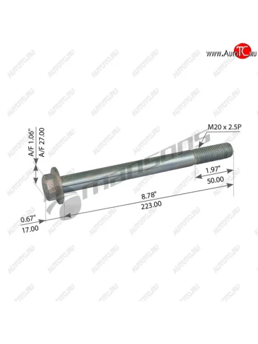 Болт VOLVO FH рессоры (M20x2.5x223) MANSONS MANSONS mfmf20223c10925
