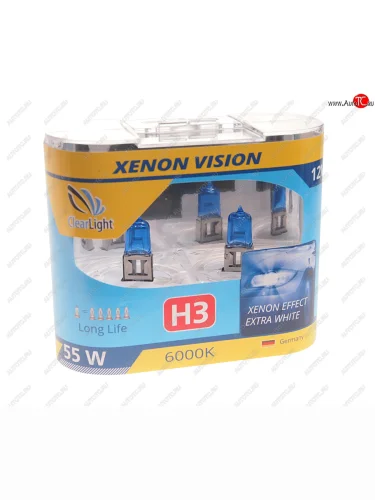 Лампа 12V H3 55W PK22s бокс (2шт.) Xenon Vision CLEARLIGHT CLEARLIGHT mhl3xv