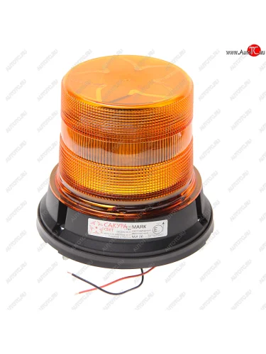 Маяк импульсный 1224V стационарный (6 светодиодов) (3 режима) желтый САКУРА САКУРА ми 06