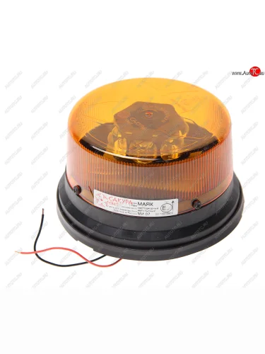 Маяк импульсный 1224V стационарный (6 светодиодов) (3 режима) желтый САКУРА САКУРА ми 07