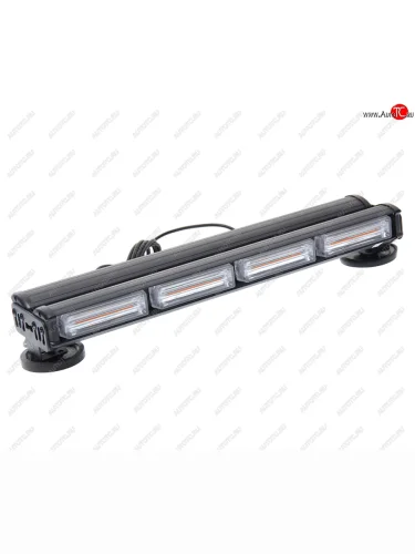 Маяк импульсный 1224V (12х2 светодиода) на магните балка двухсторонняя 430мм KRAL KRAL мим 12х2 led