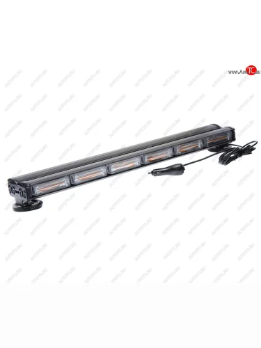 Маяк импульсный 1224V (24х2 светодиода) на магните балка двухсторонняя 680мм KRAL KRAL мим 24х2 led