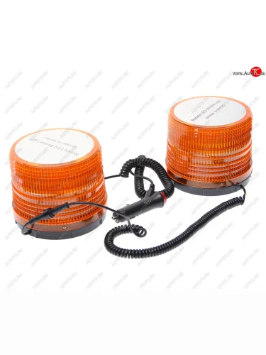 Маяк импульсный 1224V (72х2 светодиодов) (2 режима) на магните 115х130мм двойной KRAL KRAL мим 72х2 led