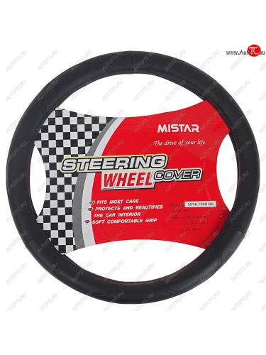 Оплетка руля (M) 37-39см черная MISTAR MISTAR mis-2014lt06b bk (m)