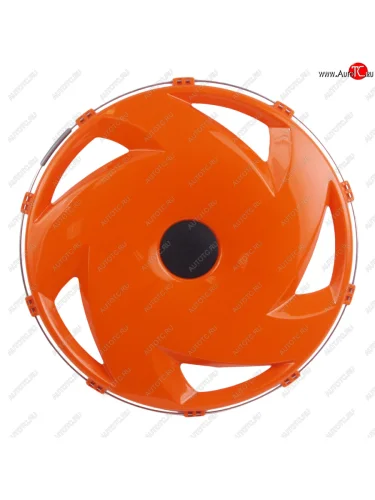 Колпак колеса R-22.5 заднего пластик (оранжевый) (вентилятор) ТТ ТЕХНО-ТРЕЙД мк-пл-в04