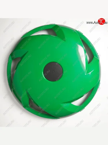 Колпак колеса R-22.5 переднего пластик (зеленый) (вентилятор) ТТ ТЕХНО-ТРЕЙД мк-пл-в16