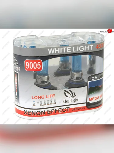 Лампа 12V HB3 60W P20d бокс (2шт.) White Light CLEARLIGHT CLEARLIGHT ml9005wl