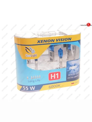 Лампа 12V H1 55W бокс (2шт.) Xenon Vision CLEARLIGHT CLEARLIGHT mlh1xv