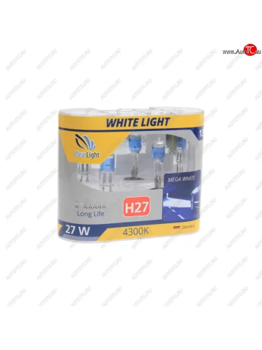 Лампа 12V H27 27W бокс (2шт.) White Light CLEARLIGHT CLEARLIGHT mlh27wl