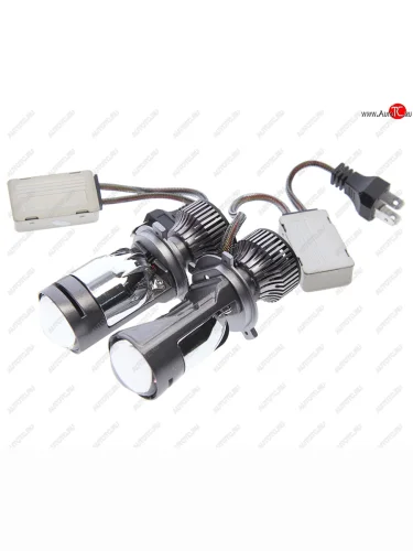 Лампа светодиодная 12V H4 P43t с линзой (2шт.) OPTIMA OPTIMA ml-h4-40