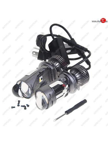 Лампа светодиодная 12V H4 P43t с линзой (2шт.) OPTIMA OPTIMA ml-h4-45 OPTIMA ml-h4-45