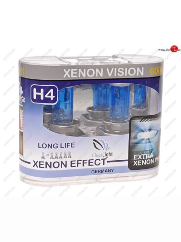 Лампа 12V H4 6055W P43t бокс (2шт.) Xenon Vision CLEARLIGHT CLEARLIGHT mlh4xv