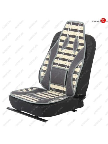 Накидка на сиденье массажная бамбуковаяткань с поясничной опорой серая VALGO VALGO mp-06 серая