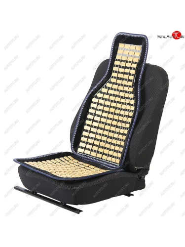 Накидка на сиденье массажная бамбуковая плоские пластины черная VALGO VALGO mp-59 черная