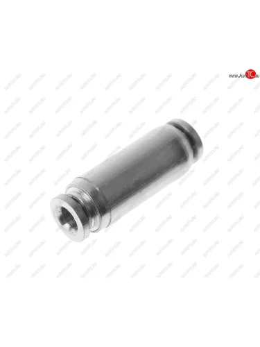 Соединитель трубки ПВХ,полиамид d=4мм прямой металлический NO NAME mpuc04