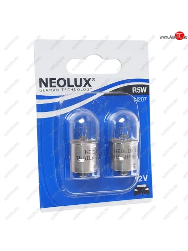 Лампа 12V R5W BA15s 50лм блистер (2шт.) Standard NEOLUX NEOLUX n207-02b