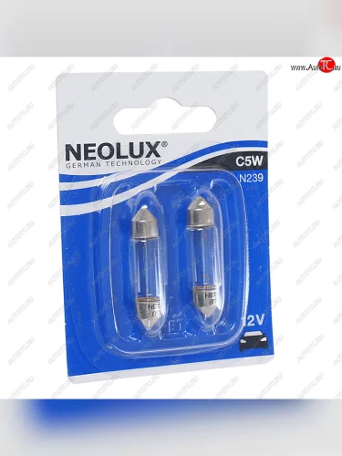 Лампа 12V C5W SV8.5-8 36мм 45лм блистер (2шт.) Standard NEOLUX NEOLUX n239-02b