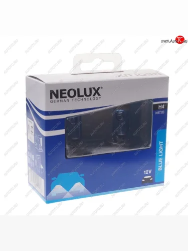 Лампа 12V H4 6055W P43t 4000К 16501000лм бокс (2шт.) Blue Light NEOLUX NEOLUX n472b-2scb