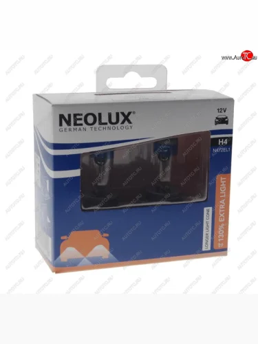 Лампа 12V H4 60/55W P43t +150% 1650/1000лм бокс (2шт.) Extra Light NEOLUX NEOLUX n472el1-2scb NEOLUX n472el1-2scb