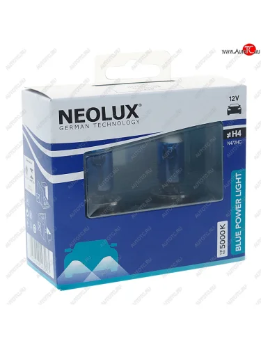 Лампа 12V H4 10090W P43t 5000K 16501000лм бокс (2шт.) Blue Power Light NEOLUX NEOLUX n472hc-2scb