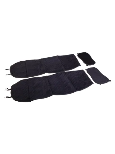 Накидка на сиденье велюр черно-синяя (4 предм.) (2шт.) FOR CARS FOR CARS nak-14