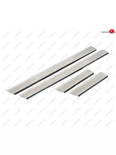 Накладка порога NISSAN Almera Classic с рисунком на металл комплект 4шт. NOVLINE NOVLINE nalm.31.3068