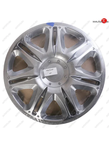 Колпак колеса R-14 серый НАСКАР комплект 4шт. NO NAME наскар r-14