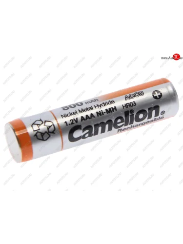 Батарейка AAA HR03 1.2V аккумулятор Ni-MH 800mAh блистер 2шт. (цена за 1шт.) CAMELION CAMELION nh-aaa800bp2
