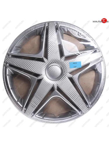 Колпак колеса R-16 серый НХЛ комплект 4шт. NO NAME нхл r-16